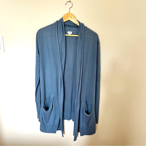 Wilfred Silk/Cashmere Long Cardigan, XS, Blue - Picture 1 of 8